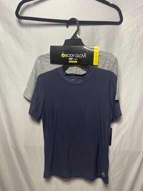 Body Glove Men's Navy & Light Gray Short Sleeve Crew T-Shirts - 2 Pack